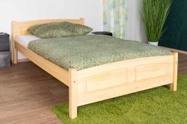 kinderbed / jeugdbed massief grenenhout, naturel 80, incl. lattenbodem - afmetingen 120 x 200 cm
