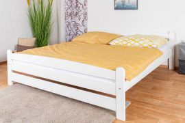 Wit jeugd- tienerbed massief grenen 83, incl. lattenbodem, ligvlak 180 x 200 cm, aansprekend design, eenvoudig te combineren, robuust