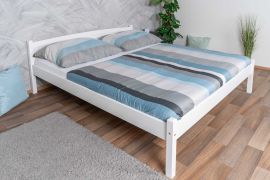 Tienerbed / jeugdbed massief grenen 85, wit, incl. lattenbodem, ligvlak 180 x 200 cm, stabiel en duurzaam, modern design