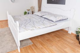 Wit jeugd- tienerbed massief grenen 91, incl. lattenbodem, ligvlak 180 x 200 cm, snelle en eenvoudige montage, hoogwaardige afwerking