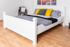 Wit massief grenen tweepersoonsbed 98, logeerbed incl. lattenbodem - matrasmaat 180 x 200 cm, aansprekend design, gemakkelijk te combineren, duurzaam