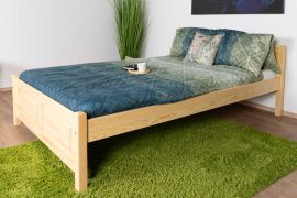 tienerbed / jeugdbed massief grenenhout, natuur 78, incl. lattenbodem - afmetingen 120 x 200 cm