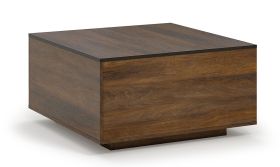 Salontafel Altels 23, kleur: walnoot - Afmetingen: 80 x 80 x 43 cm (B x D x H)