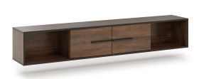 Hangkast Altels 24, kleur: walnoot - Afmetingen: 30 x 179 x 30 cm (H x B x D)
