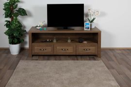 TV-onderkast Sardona 03, kleur: bruin eiken - 60 x 160 x 55 cm (H x B x D)
