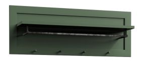 Kapstok / garderobe Segnas 15, kleur: groen - 40 x 109 x 20 cm (H x B x D)