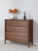 Schoenenkast / geolied eiken / kleur: Tabacco / 83 x 33 x 80 cm / massief hout / 1 lade / soft close systeem / Seille 17