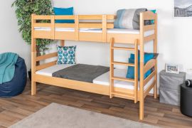 Stapelbed 90 x 190 cm "Easy Premium Line" K17/n, massief beukenhout natuur- transparant gelakt, deelbaar