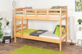 Stapelbed 90 x 200 cm voor volwassenen "Easy Premium Line" K17/n, massief beuken transparant gelakt, deelbaar