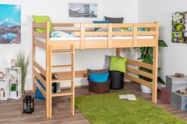 Hoogslaper voor volwassenen "Easy Premium Line" K23/n, massief beuken transparant gelakt, deelbaar - ligvlak: 120 x 190 cm