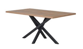 Eettafel Ourense 01, kleur: Artisan eiken / zwart - afmetingen: 140 x 80 cm (B x D)