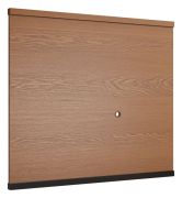 Achterwand "Postira" 14, kleur: walnoten / zwart - Afmetingen: 108 x 120 x 4 cm (H x B x D)