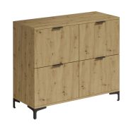 Dressoir / ladekast "Kandalica" 02, kleur: Artisan eik - afmetingen: 110 x 100 x 40 cm (H x B x D)