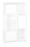 openkast Getornd 04, kleur: wit - Afmetingen: 138 x 80 x 34 cm (H x B x D)