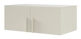 Opzet element voor kledingkast Edegem 03 | ABS-randen | Kleur: kasjmier | 100 x 61 x 40 cm | 2 deuren | 1 groot vak