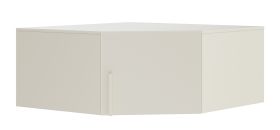 Uitbreiding / opbouwkast voor hoekkledingkast Edegem 04 | Kleur: kasjmier | 1 deur | 1 vak | ABS-randen | 95 x 95 x 40 cm