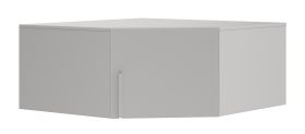 Kastuitbreiding voor hoekkast Edegem 04 | kleur: platinagrijs | 1 deur | 1 vak | ABS randen | 95 x 95 x 40 cm