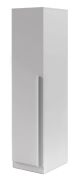 Kast | kleur: platinagrijs | één deur | 4 legplanken | 50 x 61 x 210 cm | ABS randen | 1 kledingroede | Edegem 05 | draaideurkast