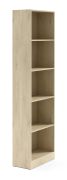 Open kast | 4 vakken | kleur: Eik Cremona | hoogte 210 cm | boekenkast | ABS randen | 59 x 30 x 210 cm | 5 vakken | Edegem 06