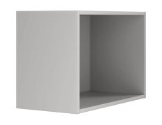 Opzet element voor open kast Edegem 06 | Kleur: platinagrijs | ABS-randen | 59 x 30 x 40 cm | 1 vak