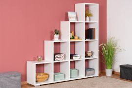 Open kast Cuarto 09, kleur: wit - 148 x 145 x 29 cm (H x B x D)