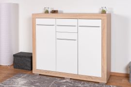 Ladekast Madryn 07, kleur: eiken Sonoma / wit - 100 x 120 x 40 cm (H x B x D)
