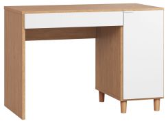 Arbolita 05 bureau, kleur: eiken / wit - Afmetingen: 78 x 110 x 57 cm (H x B x D)