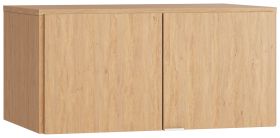 opzetkast voor dubbeldeurskast Averias, kleur: eiken - Afmetingen: 45 x 93 x 57 cm (H x B x D)