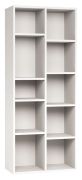 open kast Bellaco 48, kleur: wit - Afmetingen: 187 x 76 x 38 cm (h x b x d)