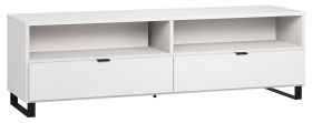 Chiflero 36 TV-onderkast, kleur: wit - Afmetingen: 56 x 180 x 47 cm (H x B x D)
