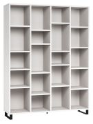 Open kast Chiflero 50, kleur: wit - Afmetingen: 195 x 149 x 38 cm (h x b x d)