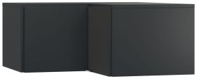 opzetkast voor hoekkledingkast Chiflero, kleur: zwart - Afmetingen: 45 x 102 x 104 cm (H x B x D)