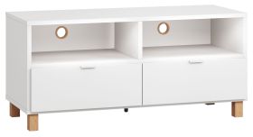 TV-onderkast Invernada 10, kleur: wit - Afmetingen: 56 x 120 x 47 cm (H x B x D)