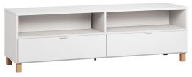 TV-onderkast Invernada 11, kleur: wit - Afmetingen: 56 x 180 x 47 cm (H x B x D)