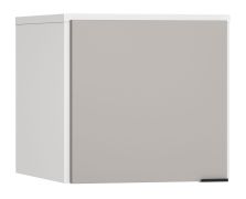 opzetkast voor eendeurskast Pantanoso 12, kleur: wit / grijs - Afmetingen: 45 x 47 x 57 cm (H x B x D)