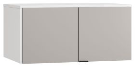 opzetkast voor dubbeldeurskast Pantanoso 13, kleur: wit / grijs - Afmetingen: 45 x 93 x 57 cm (H x B x D)