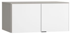 opzetkast voor dubbeldeurskast Pantanoso 38, kleur: grijs / wit - Afmetingen: 45 x 93 x 57 cm (H x B x D)