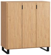 dressoir / sideboard kast Patitas 06, kleur: eik - Afmetingen: 100 x 90 x 47 cm (h x b x d)