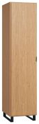Draaideurkast / kledingkast Patitas 12, kleur: eiken - Afmetingen: 195 x 47 x 57 cm (H x B x D)
