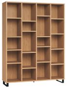 open kast / boekenkast Patitas 25, kleur: eik - Afmetingen: 195 x 149 x 38 cm (H x B x D)