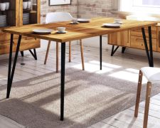 Eettafel Masterton 22 massief geoliede wilde eik - Afmetingen: 90 x 160 cm (B x D)