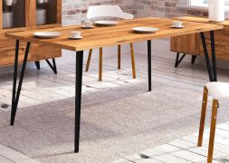eettafel Masterton 22 geolied massief kernbeuken - Afmetingen: 80 x 160 cm (B x D)