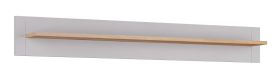 Torrelavega 06 Hangplank / Wandplank, Kleur: Ambachtelijk Eiken / Lichtgrijs - Afmetingen: 22 x 160 x 19 cm (H x B x D)