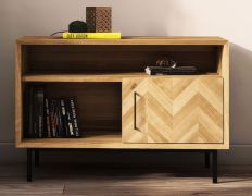 Ladekast /dressoir Kumeu 20 geolied massief wild eiken - Afmetingen: 65 x 97 x 45 cm (H x B x D)