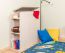 Kinderkamer - kist Luis 03, kleur: eik wit / grijs - 92 x 30 x 103 cm (h x b x d)