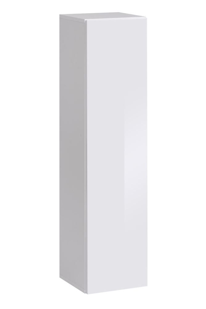 Elegant wandmeubel Fardalen 05, kleur: wit - Afmetingen: 120 x 30 x 30 cm (H x B x D), met drie vakken