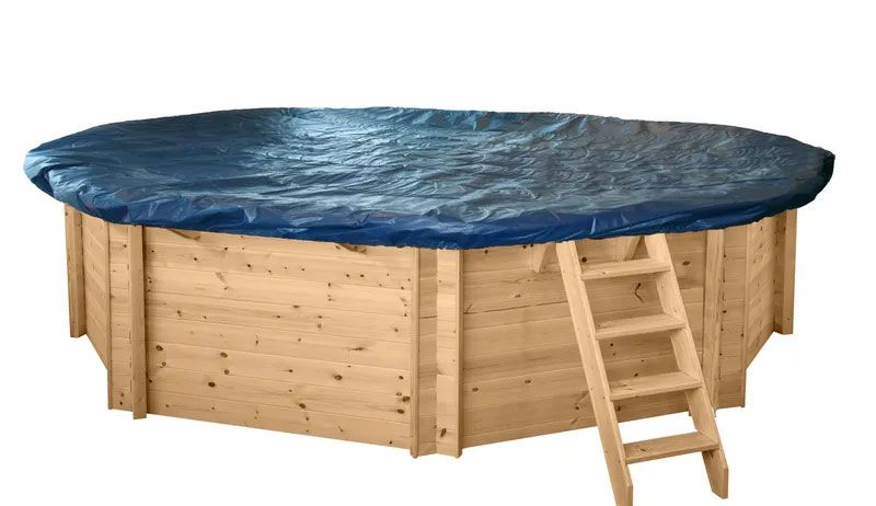 Winterafdekking zonder net voor Sunnydream 04 houten zwembad