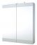 Badmeubel - spiegelkast Eluru 02, kleur: wit glanzend - 70 x 60 x 14 cm (H x B x D)