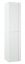 Badkamer - hoge kast Bikaner 10, kleur: wit glanzend - 160 x 35 x 36 cm (h x b x d)