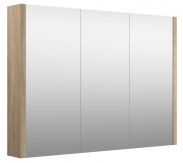 Badkamer - spiegelkast Bidar 21, kleur: eiken - 65 x 90 x 12 cm (H x B x D)